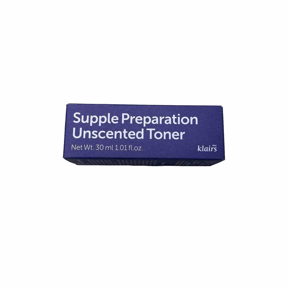 Dear Klairs Supple Preparation Unscented Facial Toner 1.01 oz Travel Mini Size